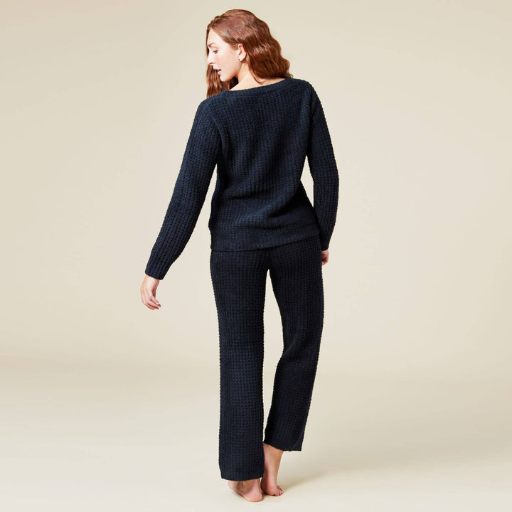 Marshmallow Waffle Boatneck Lounge Set