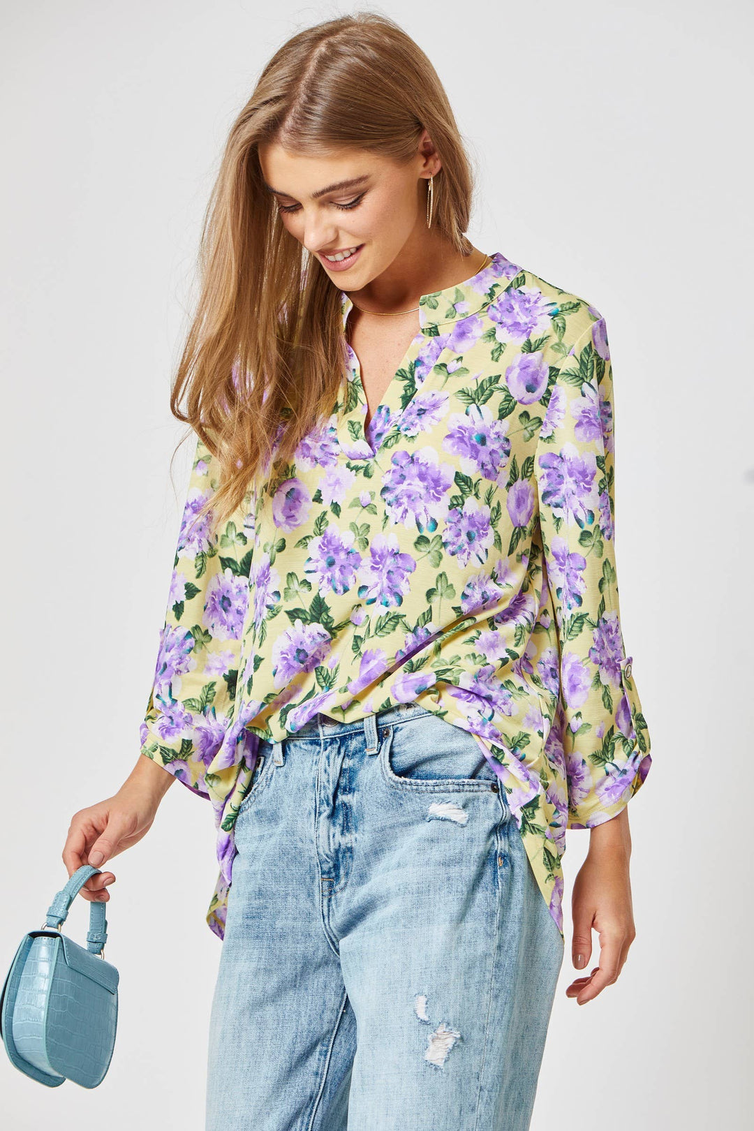 Lizzy 3/4 Sleeve Print Top