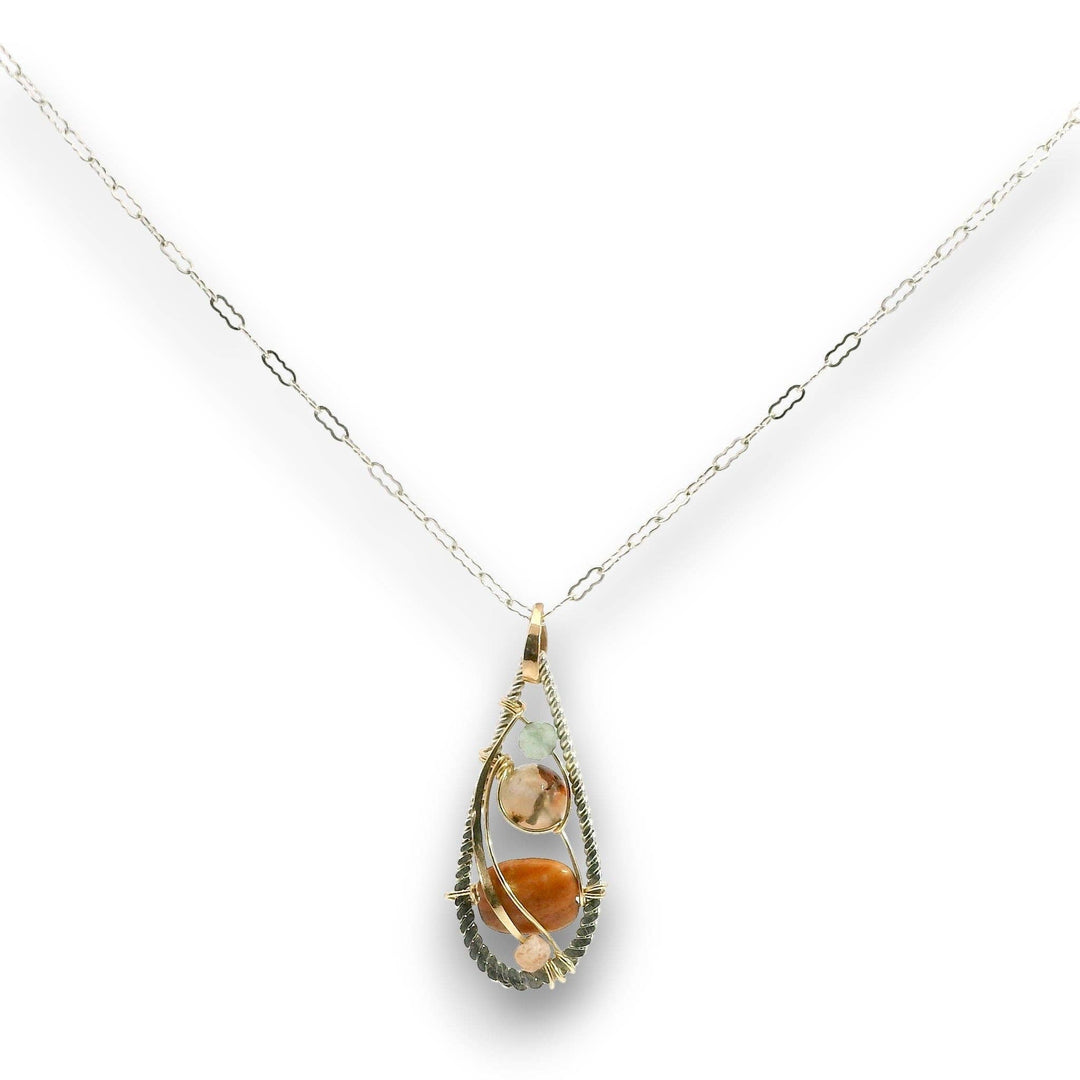 Jupiter Jasper Mini Drop Pendant Necklace