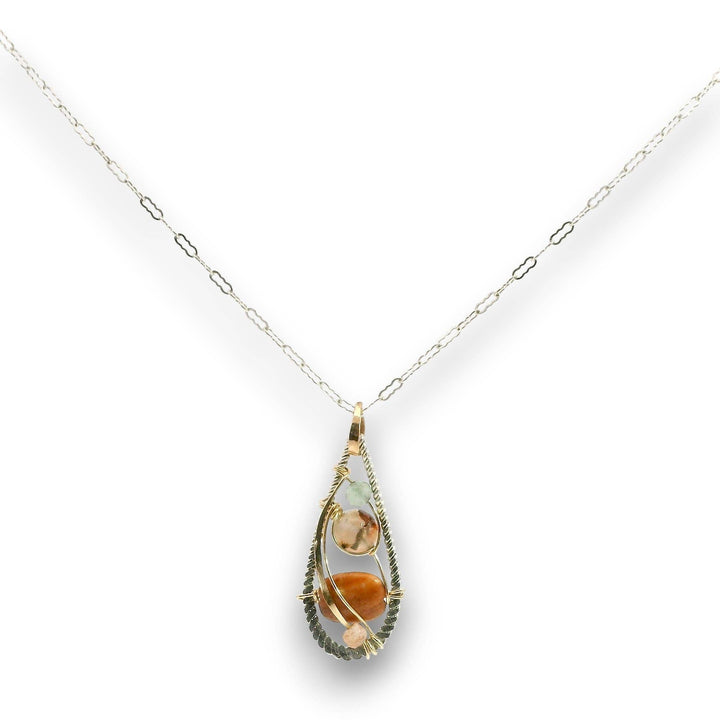 Jupiter Jasper Mini Drop Pendant Necklace