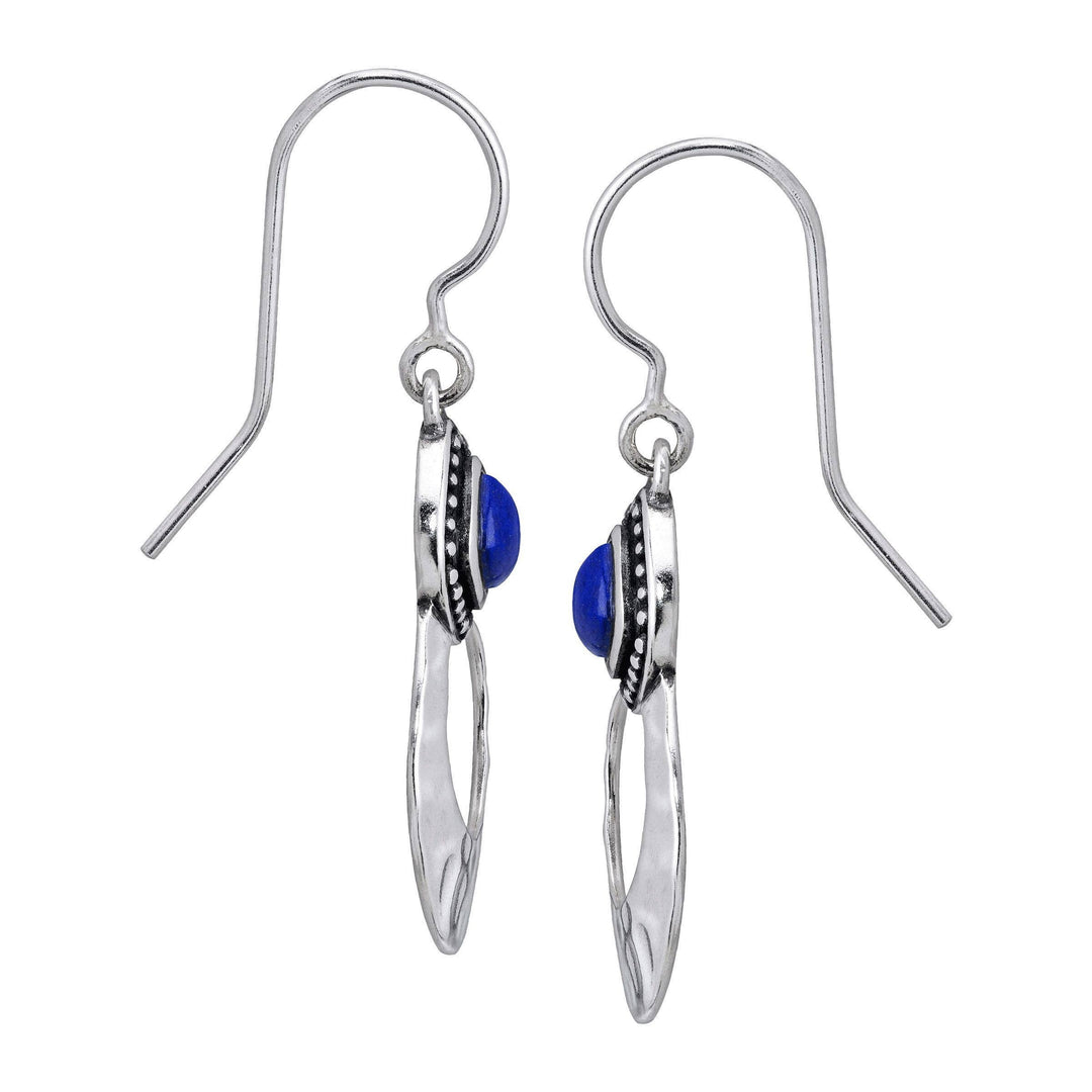 'Atacama' Lapis Drop Earrings in Sterling Silver