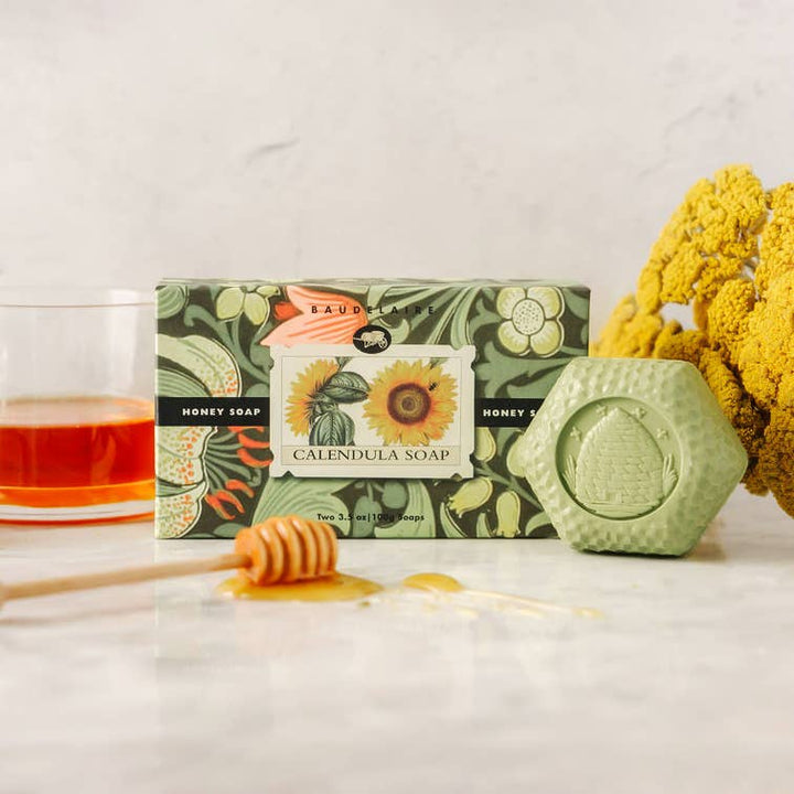 Calendula Honey Soap 3.5oz - 2 Bar Gift Box