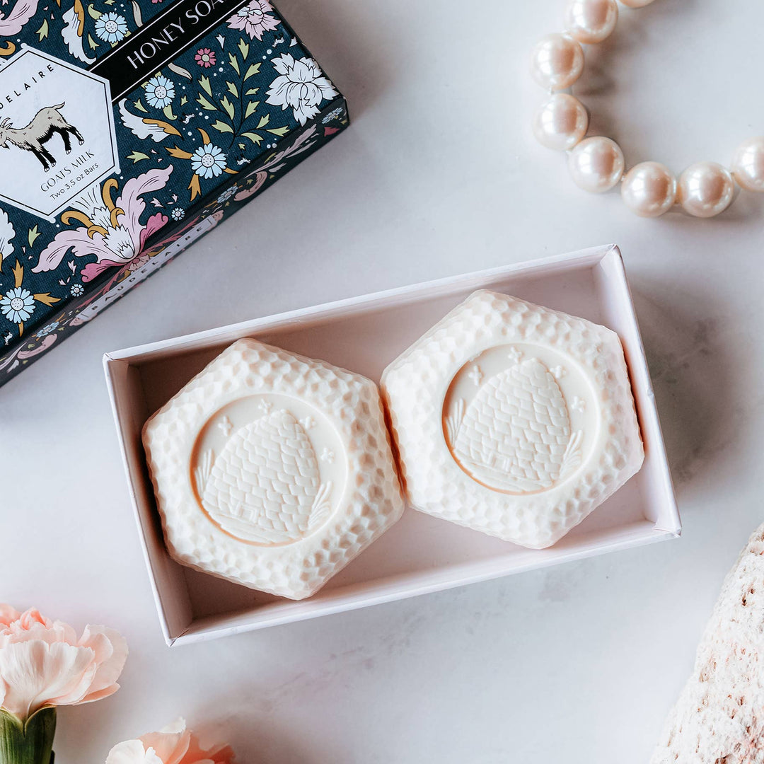 Goats Milk Honey Soap 3.5oz – 2 Bar Gift Box