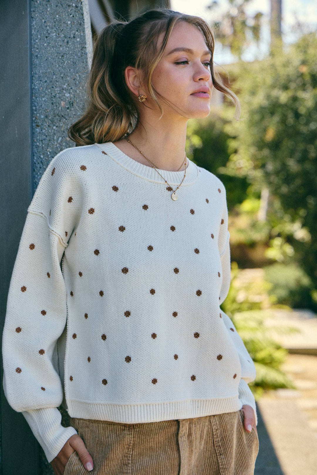 The Margot Polka Dot Sweater