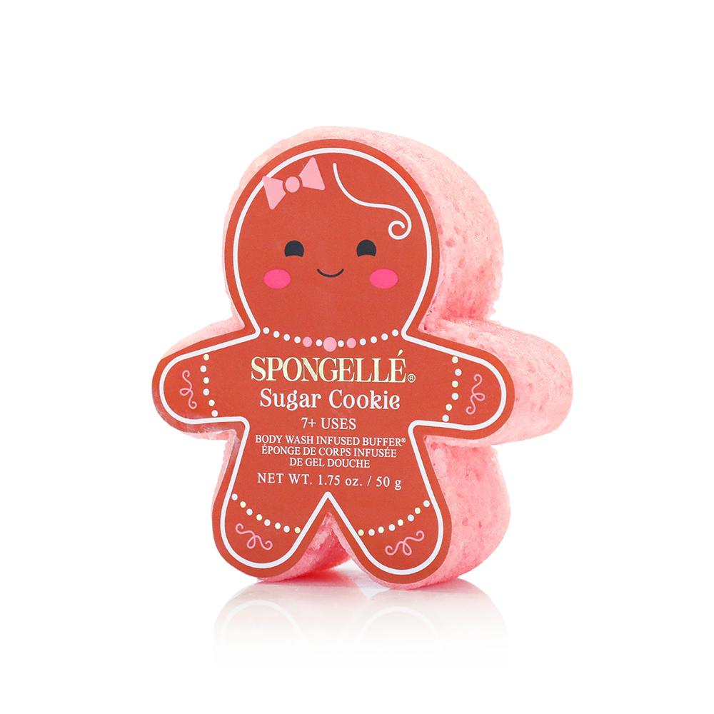 Spongellé Gingerbread Holiday Body Wash Buffers in scent—Sugar Cookie

