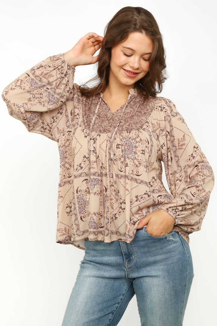 Plus Size Bohemian Blouse