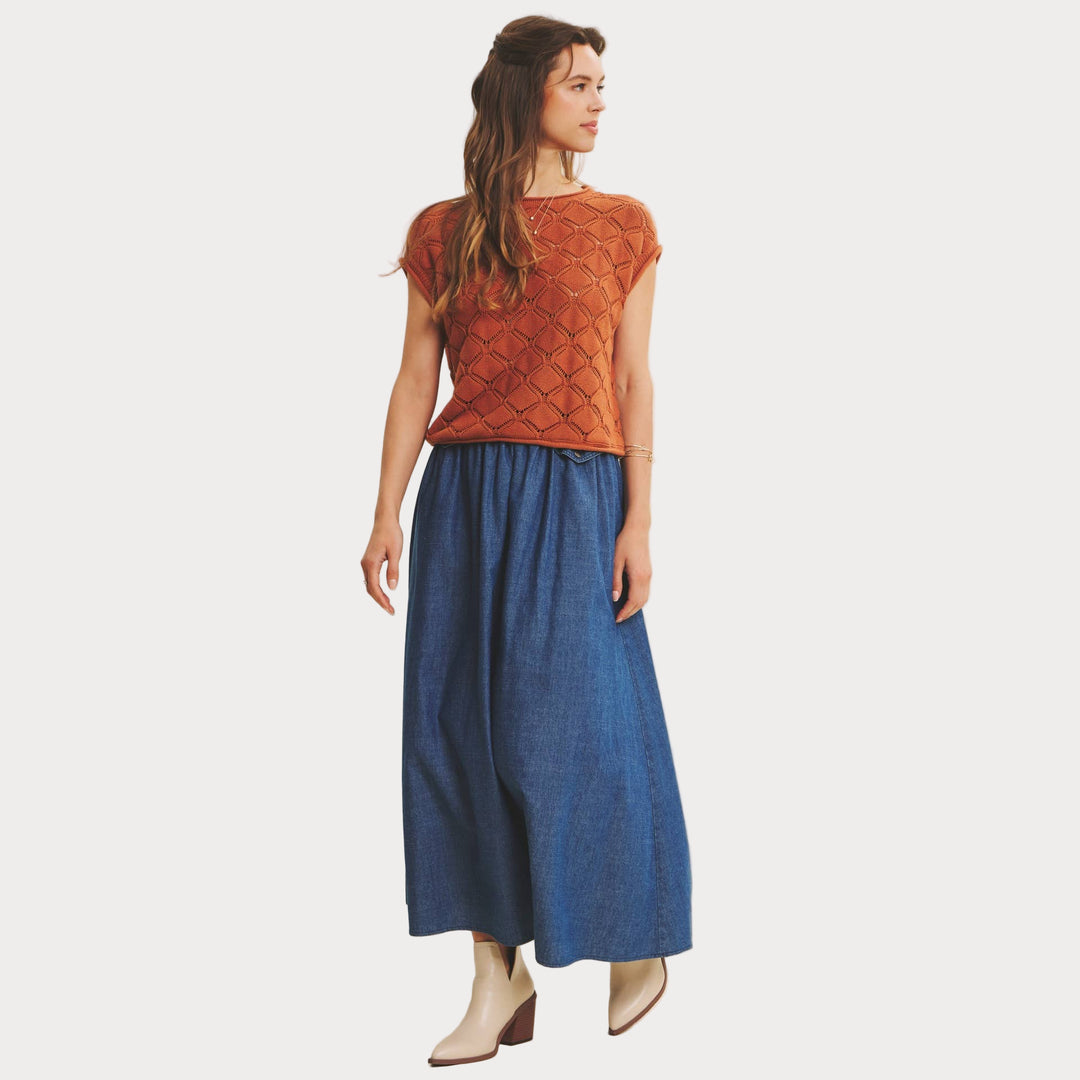 Timeless Textured Cable-Knit Top