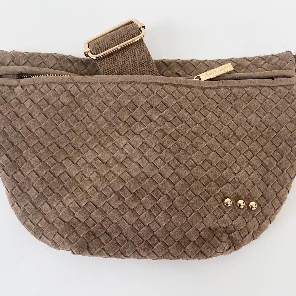 Westlyn Woven Bum Bag | Suede
