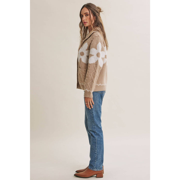 The Camille Floral Intarsia Cardigan
