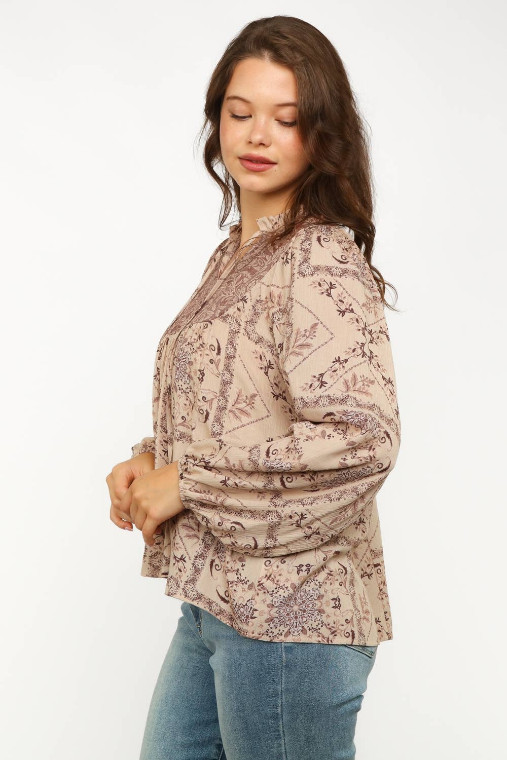 Plus Size Bohemian Blouse