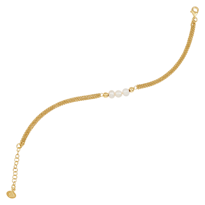 'Pearl City' Silver Freshwater Pearl Bracelet