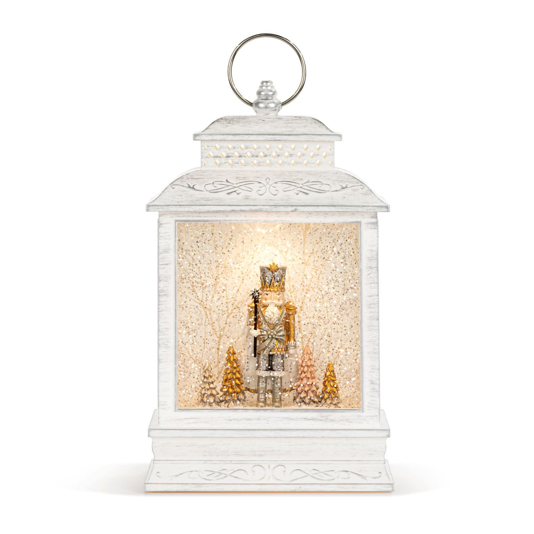 Nutcracker Snow Globe Lantern – Lighted Musical Holiday Décor with Trees