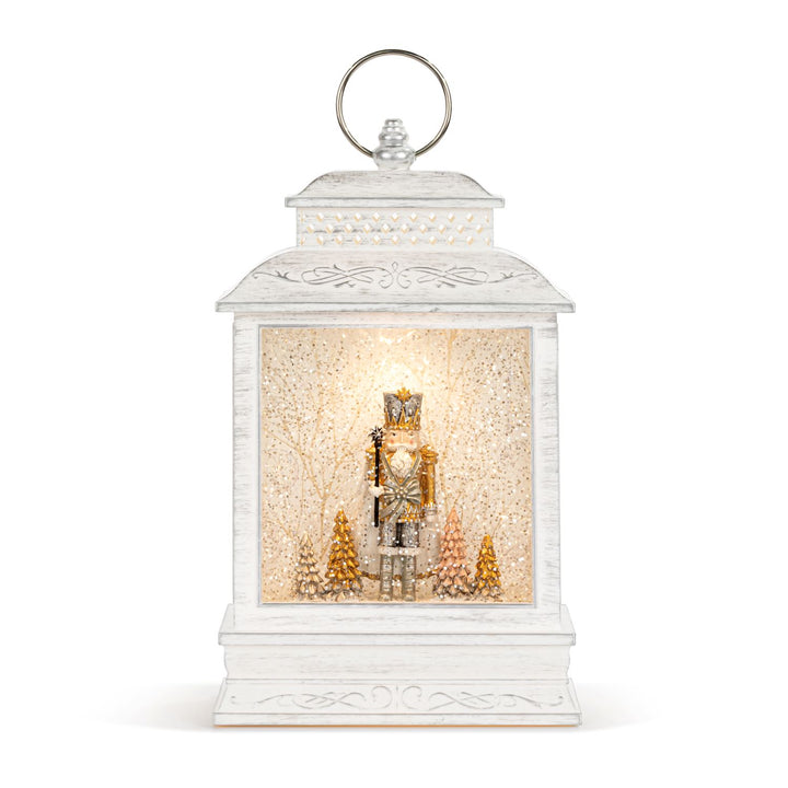 Nutcracker Snow Globe Lantern – Lighted Musical Holiday Décor with Trees