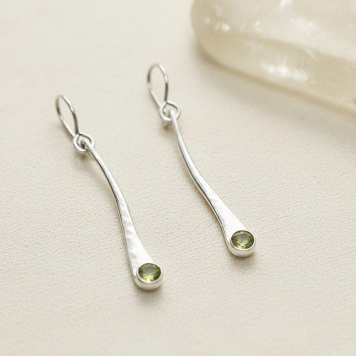 Curved Stem Dangle Earring