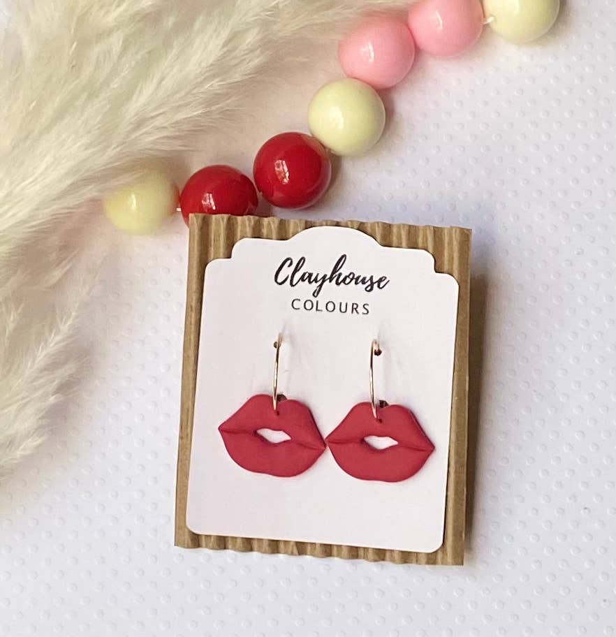 Valentine's Day Clay Earrings