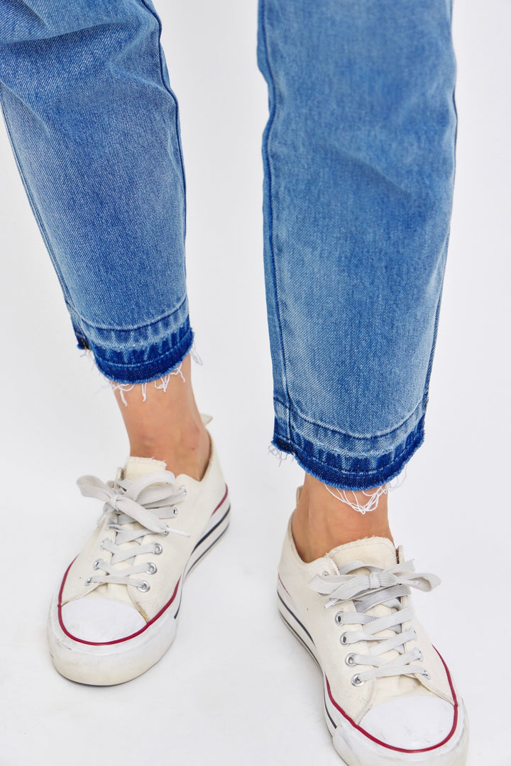 Mid Rise Rigid Magic Release Hem Boyfriend | Plus