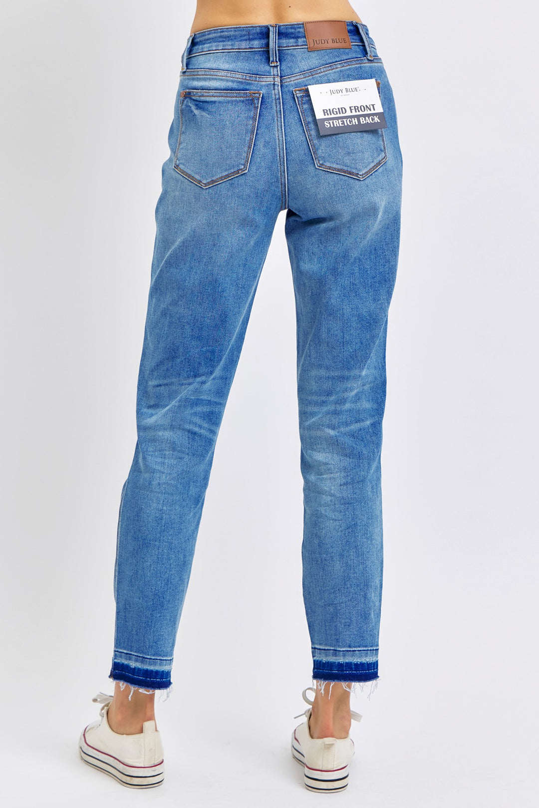 Mid Rise Rigid Magic Release Hem Boyfriend | Plus