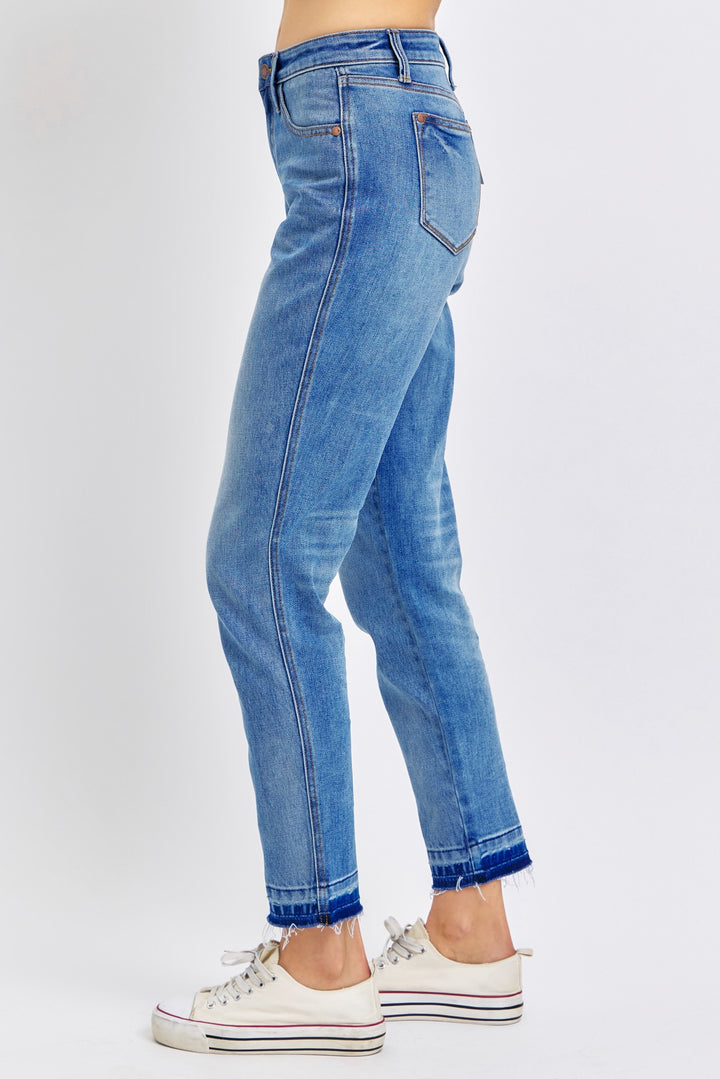 Mid Rise Rigid Magic Release Hem Boyfriend | Plus