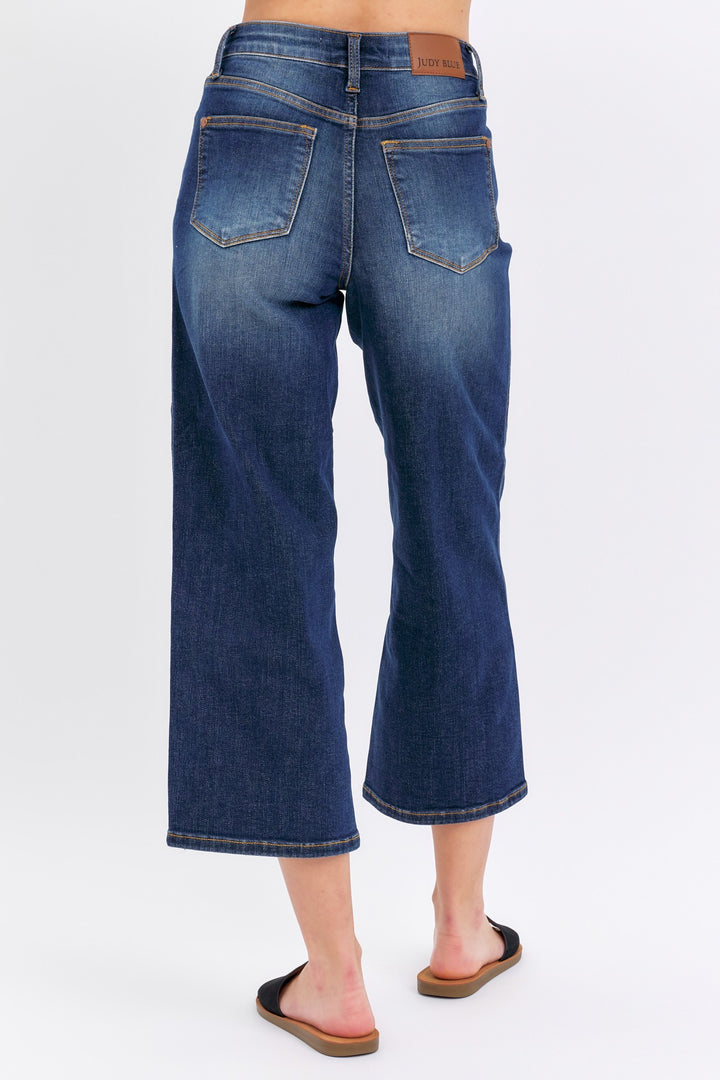 Cassandra Mid Rise Wide Leg Crop