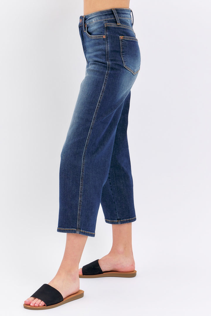 Cassandra Mid Rise Wide Leg Crop