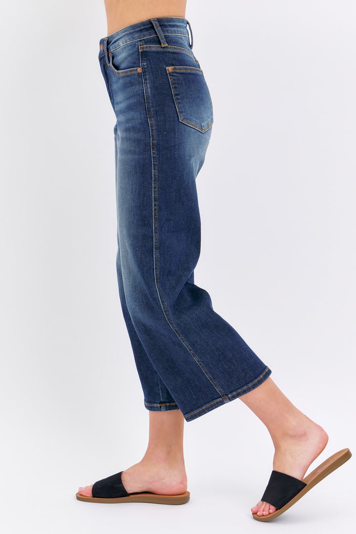 Cassandra Mid Rise Wide Leg Crop