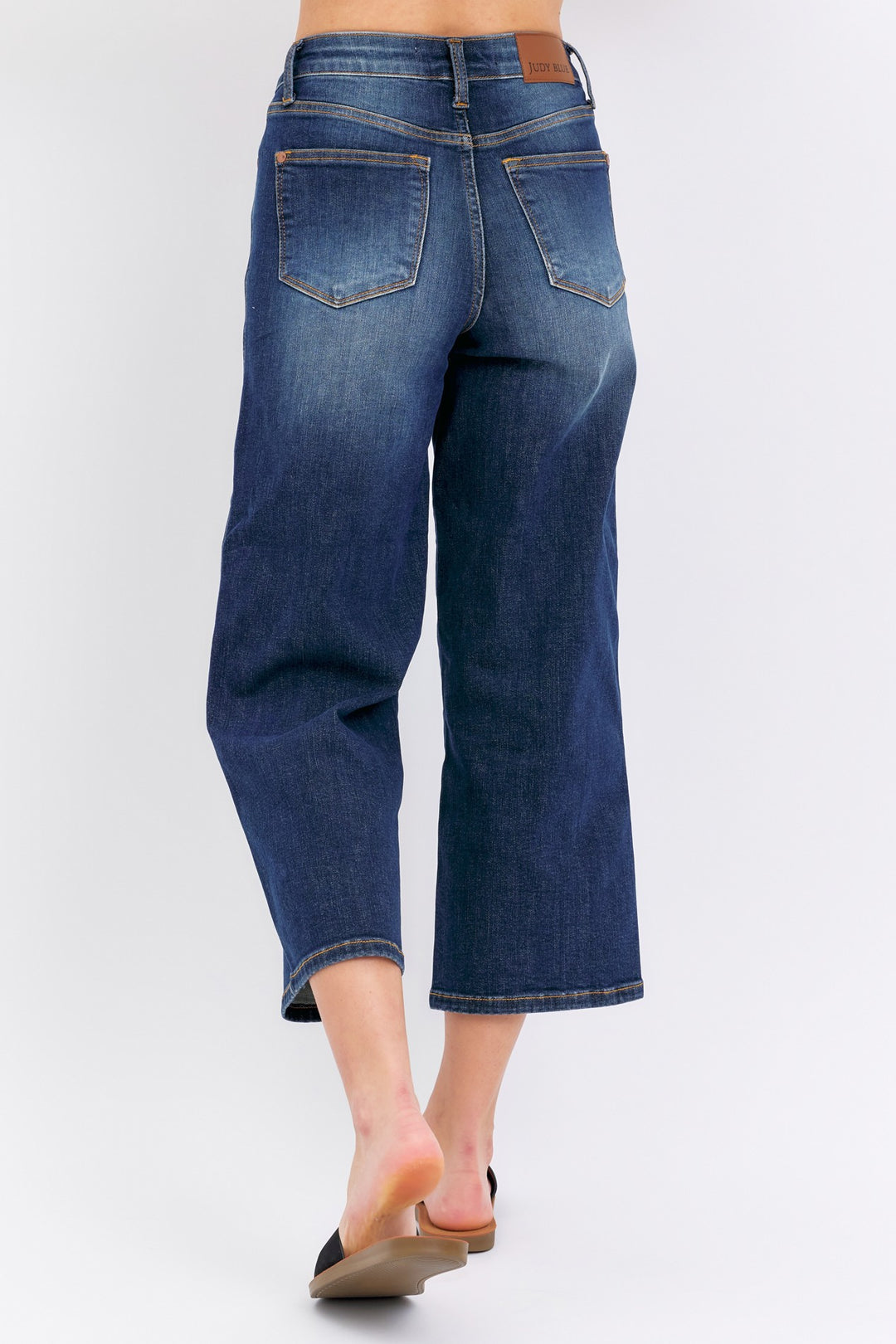 Cassandra Mid Rise Wide Leg Crop