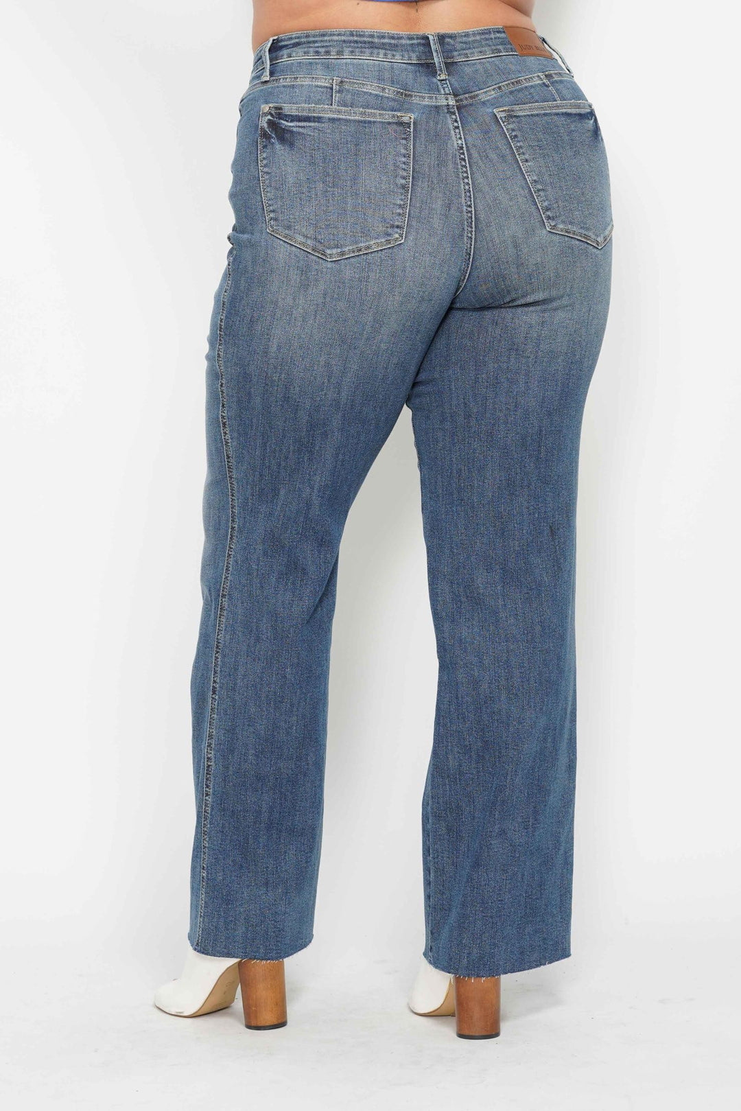 Mid Rise Vintage Straight Jeans