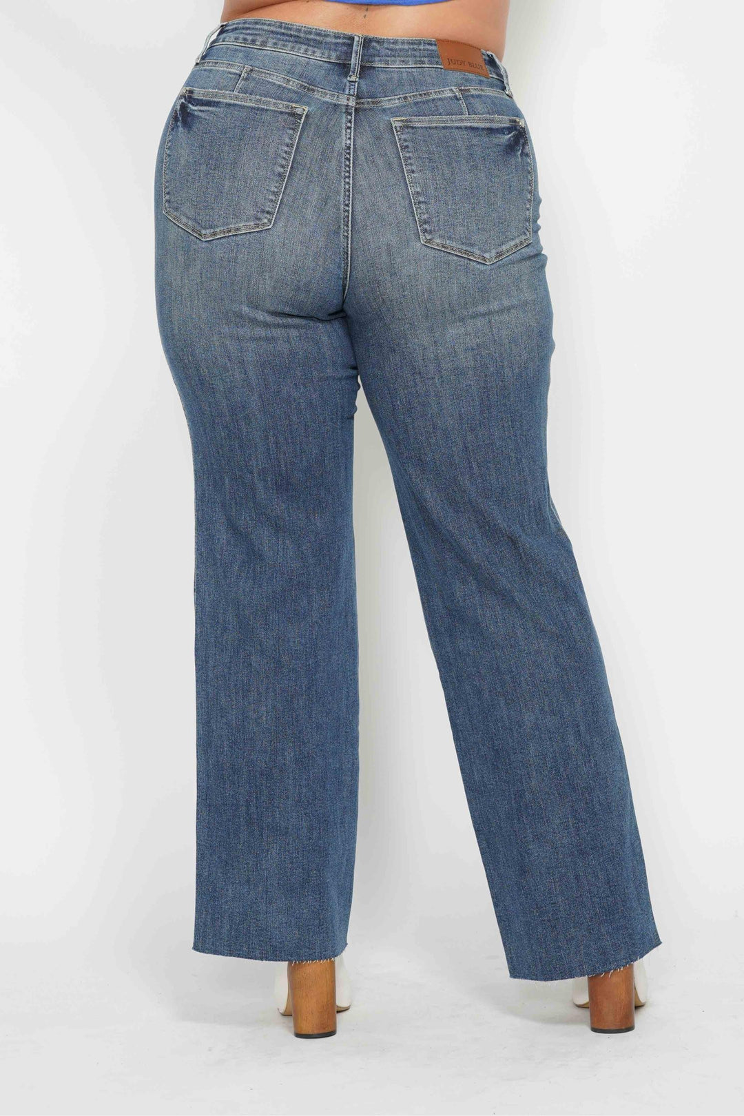 Mid Rise Vintage Straight Jeans
