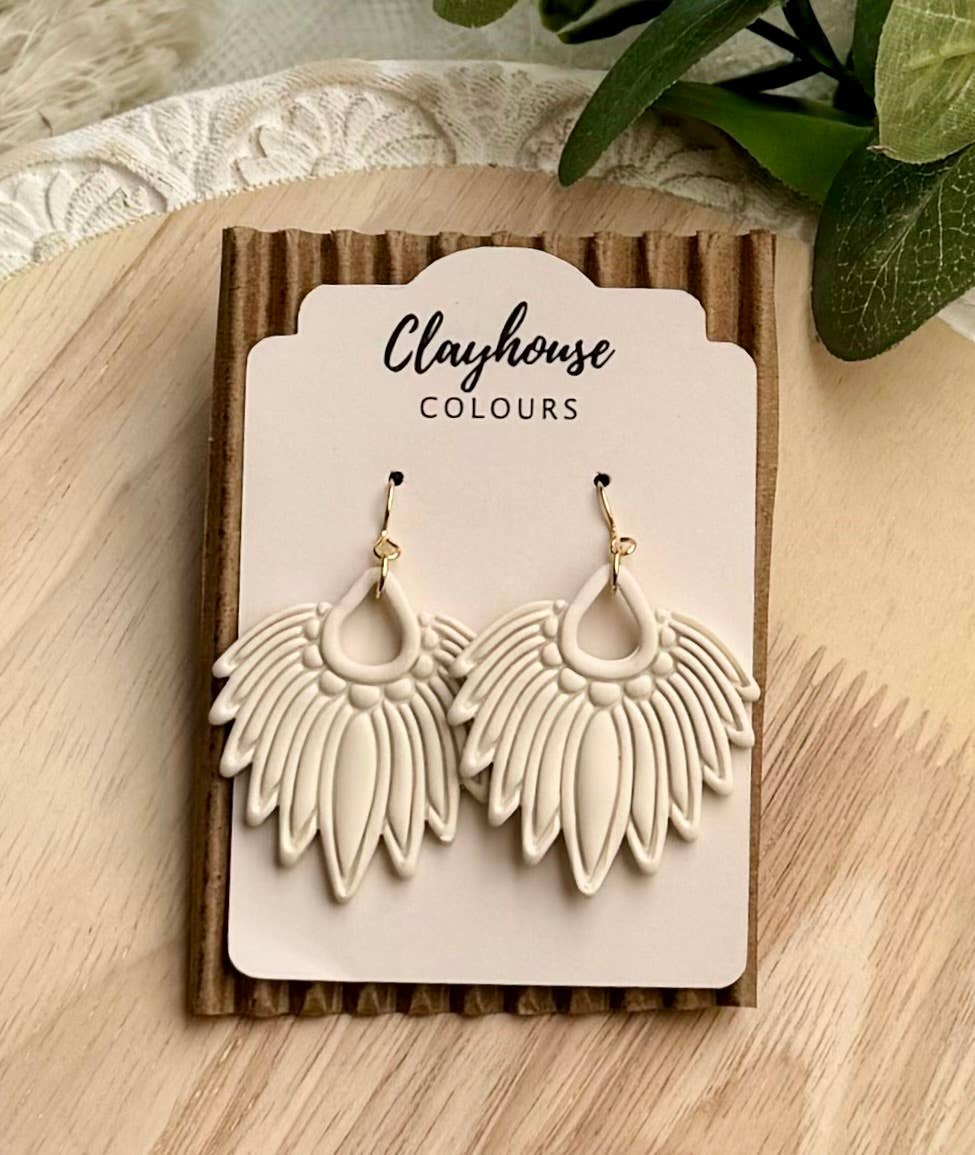 Ornate Clay Earrings