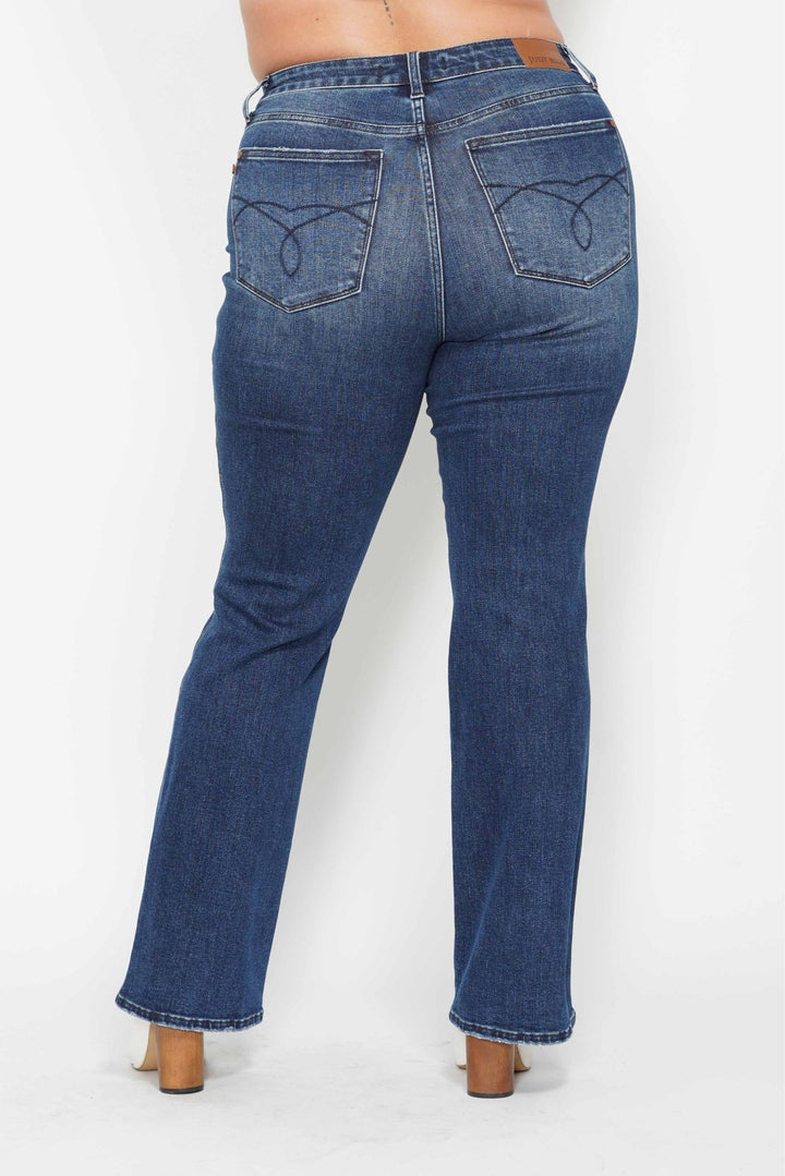 High Rise Boot Cut Jeans