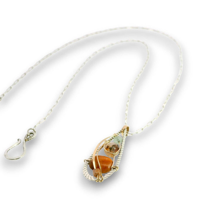 Jupiter Jasper Mini Drop Pendant Necklace