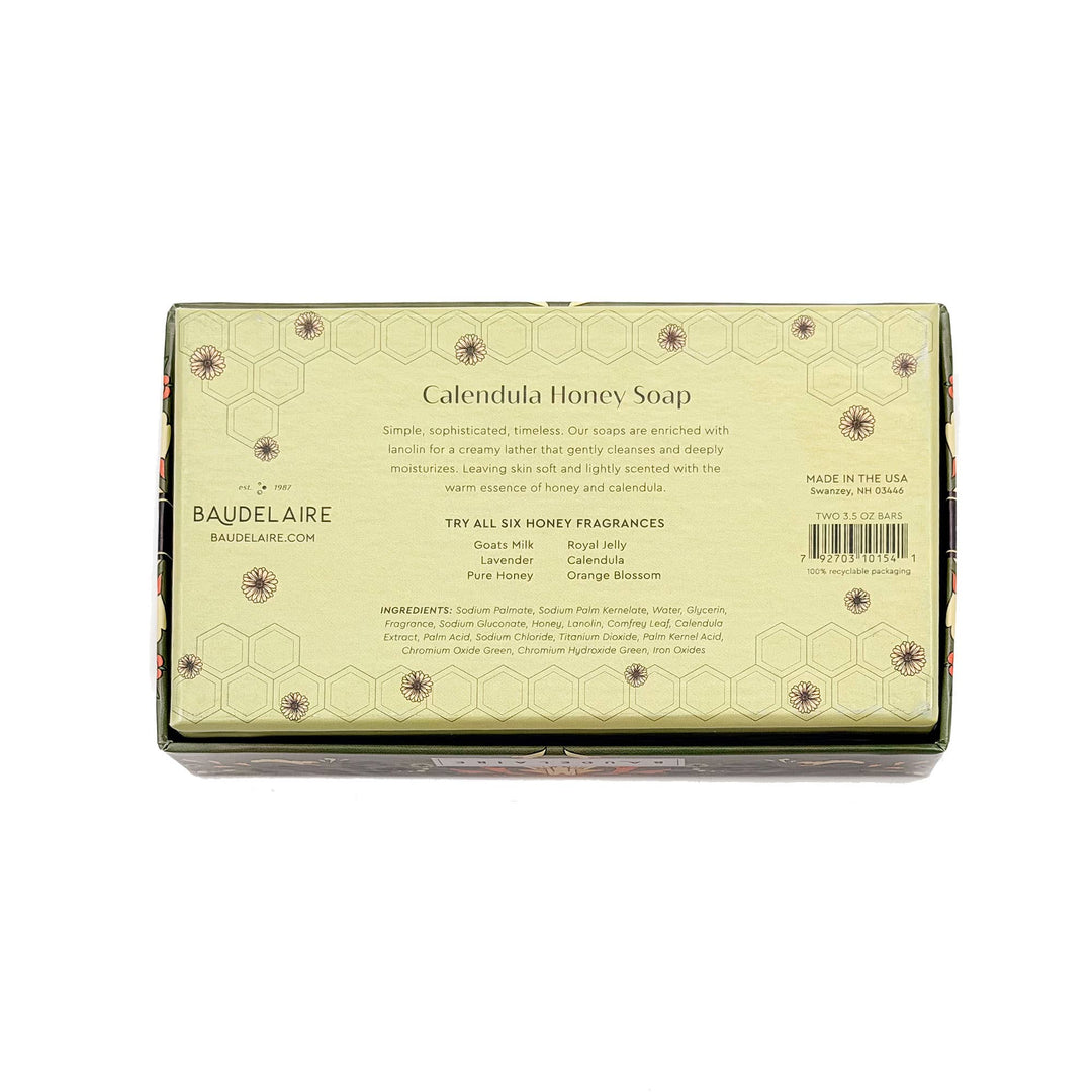 Calendula Honey Soap 3.5oz - 2 Bar Gift Box