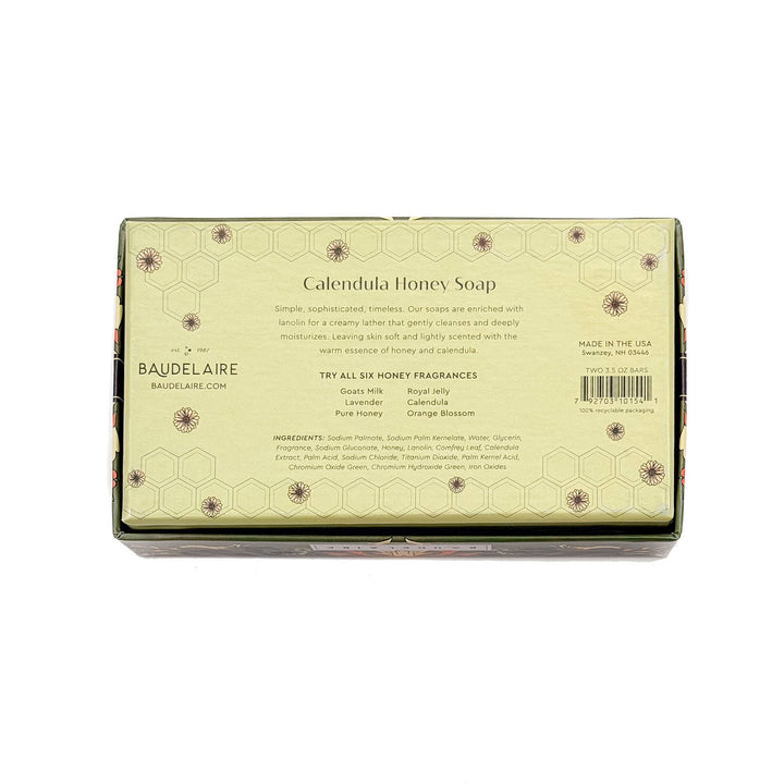 Calendula Honey Soap 3.5oz - 2 Bar Gift Box