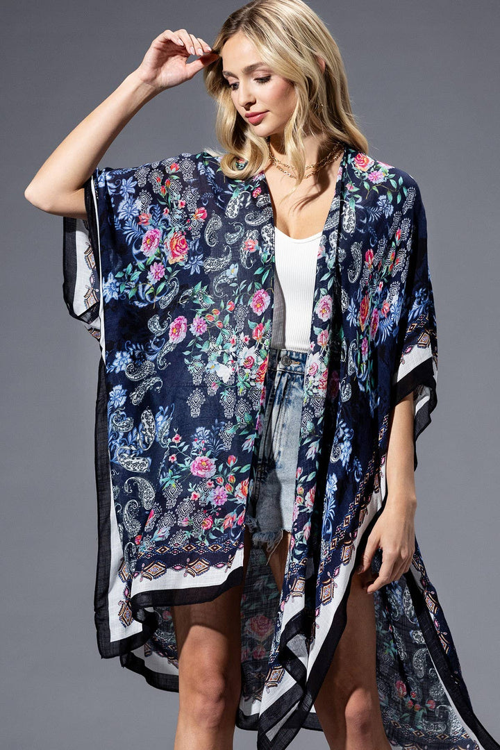 Rose Paisley Kimono