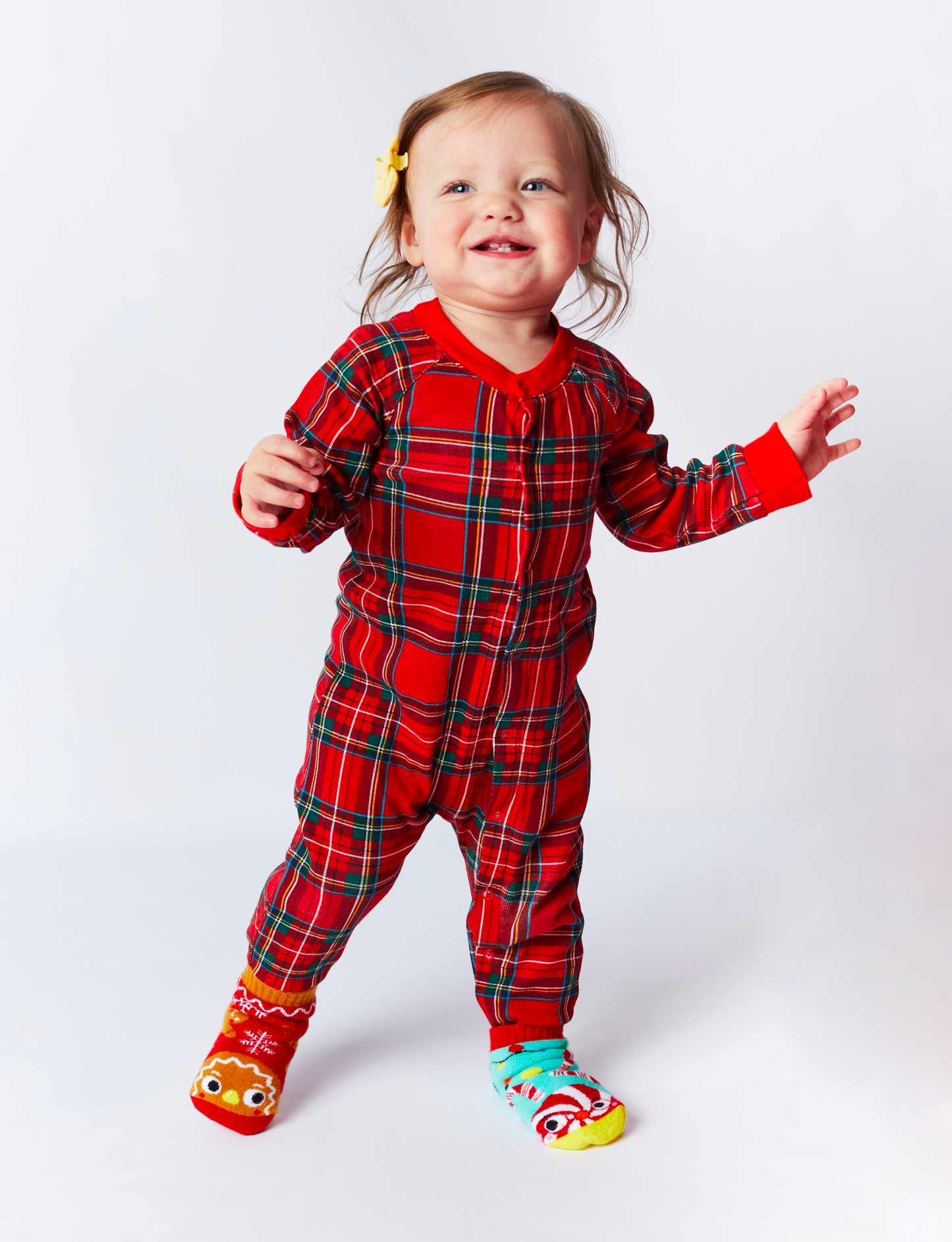 Christmas Gingerbread & Candy Cane Non-Slip Baby Socks