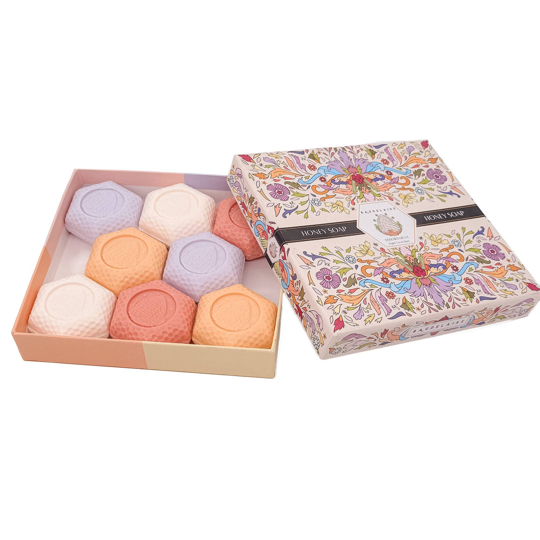 Honey Soap Assortment 1.4oz - Gift Box 8-Bar (2 of each)