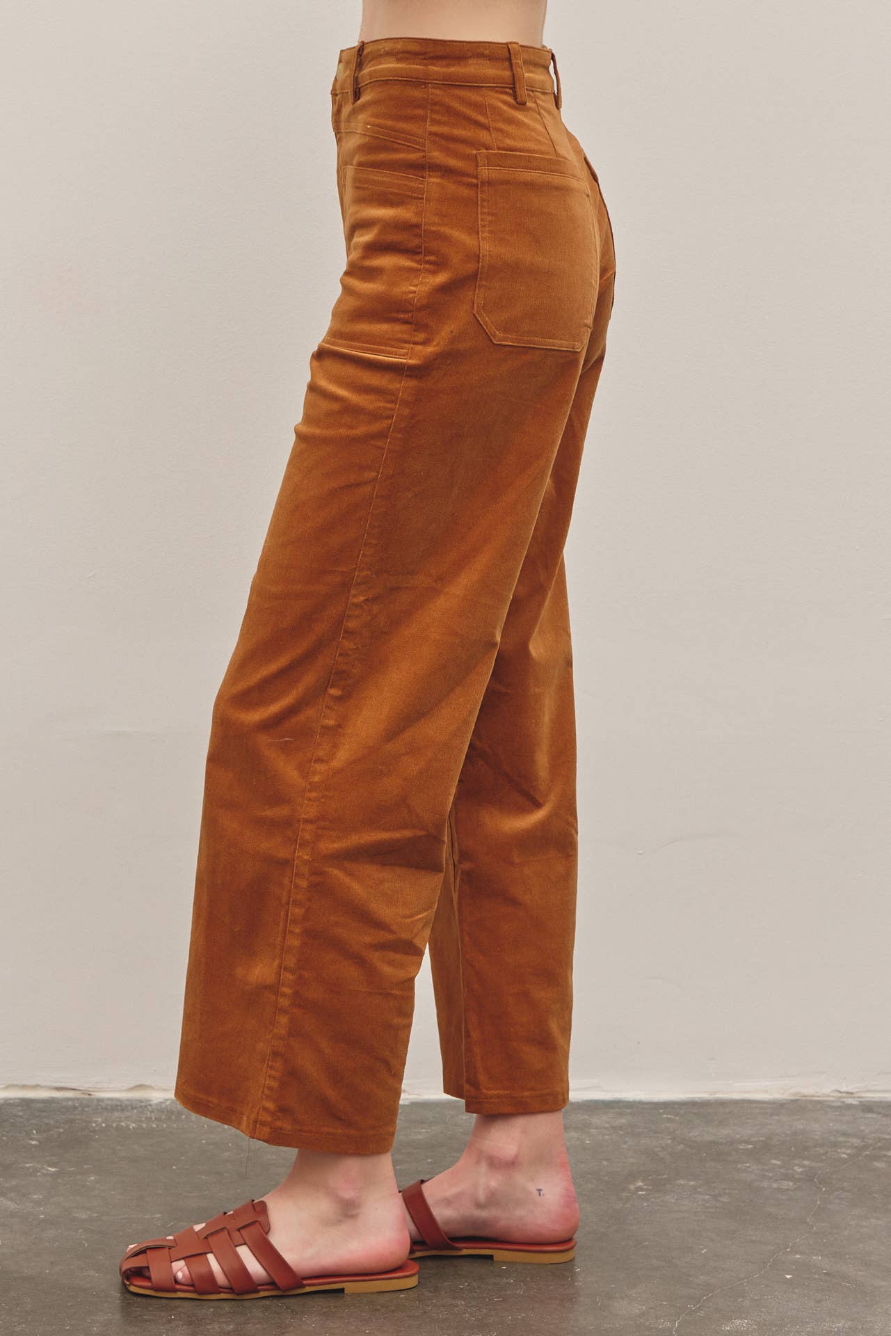 COZY CHIC WIDE LEG CORDUROY PANTS