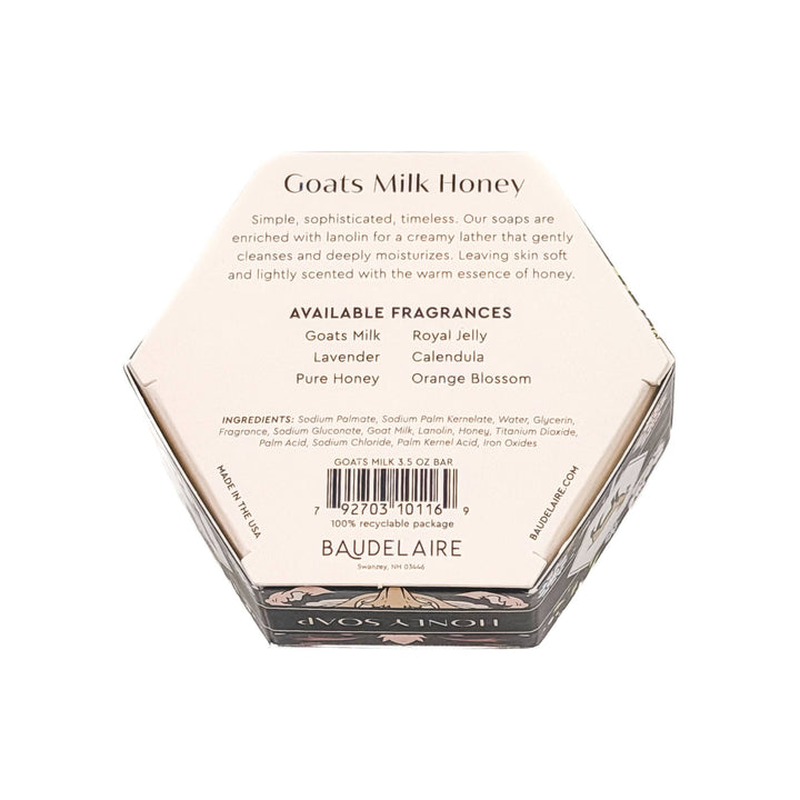 Goats Milk Honey Soap 3.5oz – Hex Box