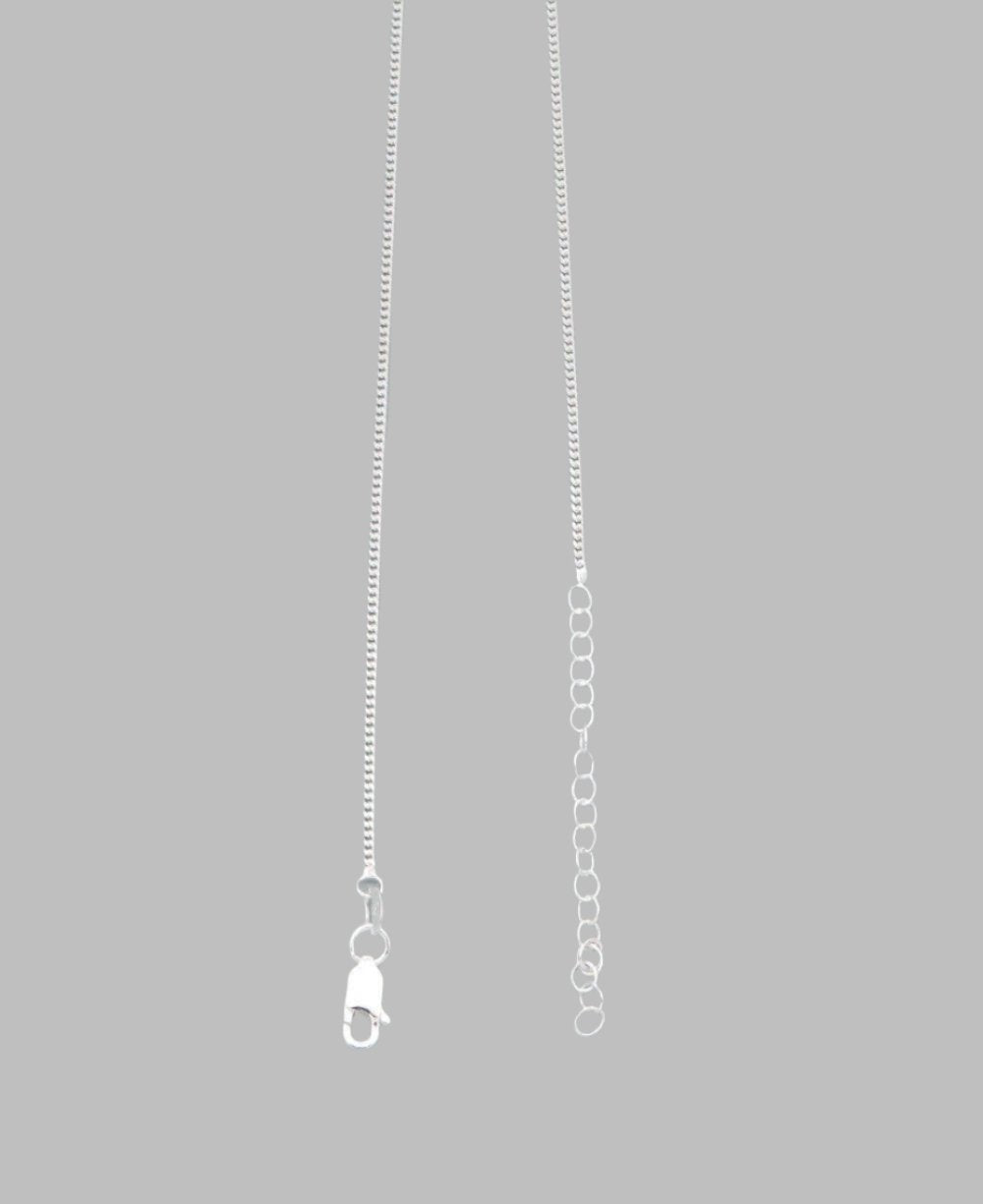 Sterling Silver Adjustable Curb Chain