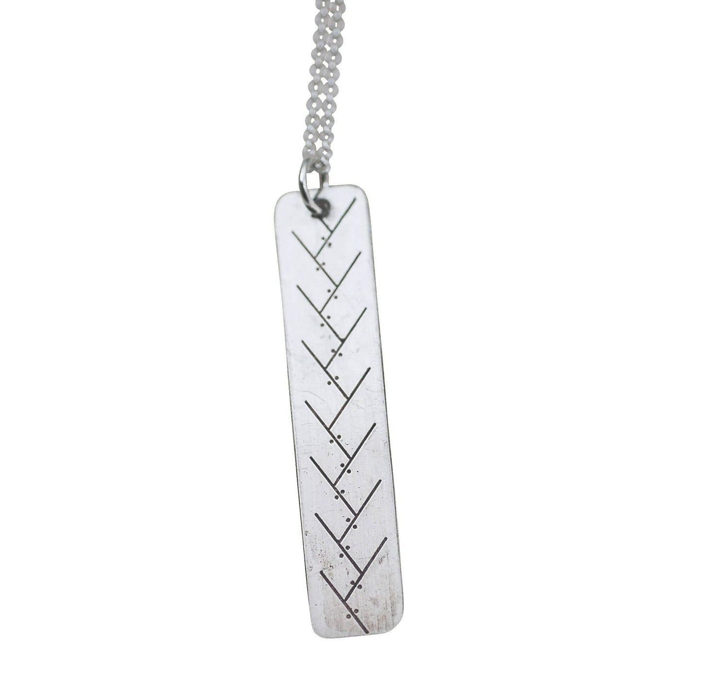 XC Ski Tracks Necklace