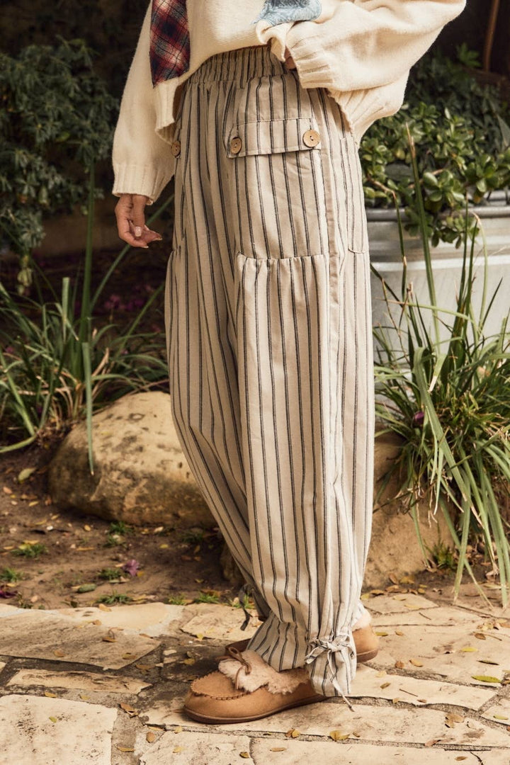 Striped Wide Leg Pants