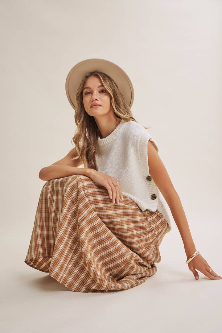 The Reese Side-Button Sweater Vest
