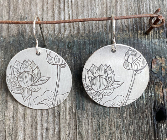 Lotus Flower Earrings