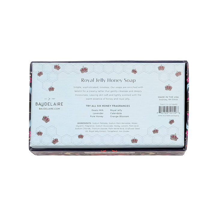 Royal Jelly Honey Soap 3.5oz – 2 Bar Gift Box