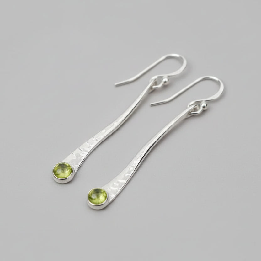 Curved Stem Dangle Earring