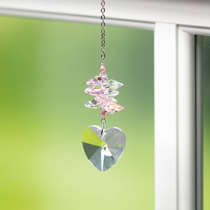 Crystal Heart Cascade - Rose