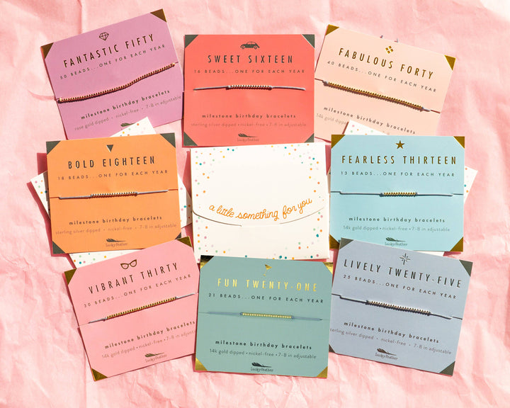 Milestone Birthday Bracelets