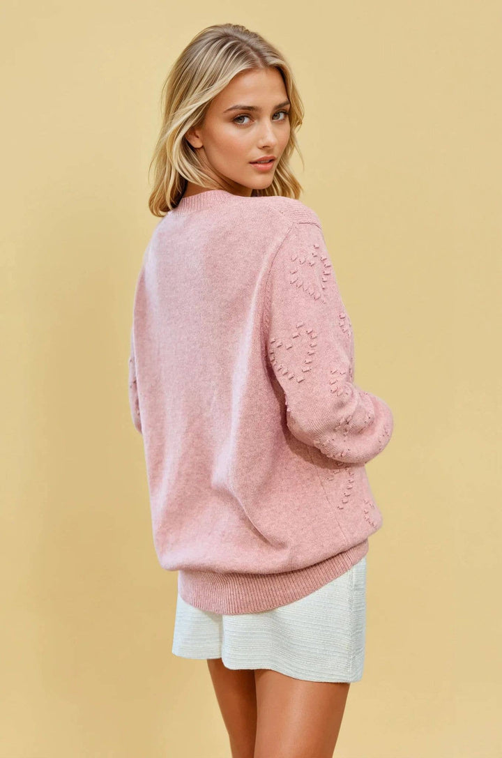 Sweater w/ Heart Detail