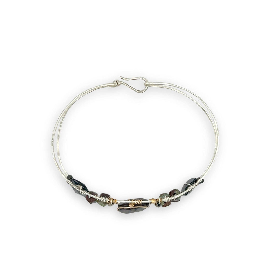 Pixel Gemstone Cuff Bracelet B419