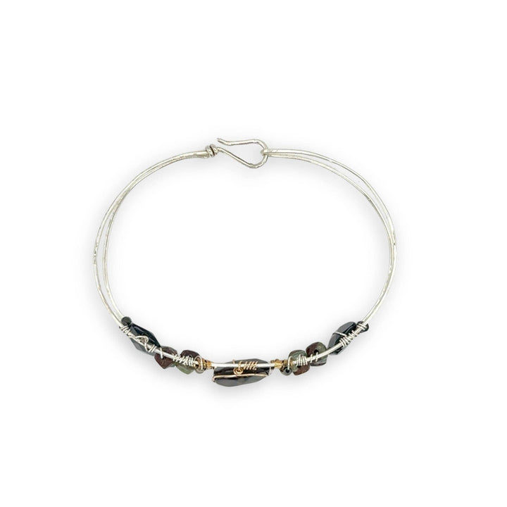 Pixel Gemstone Cuff Bracelet B419